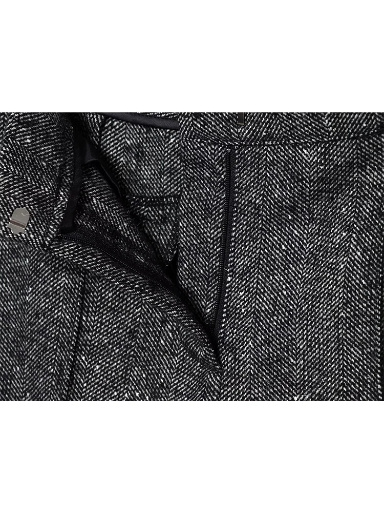 Autumn New Women's Pant Set Elegant Long-Sleeve Blazer Straight-Leg Trousers Fashionable Commuter Female Street Leisure Suit