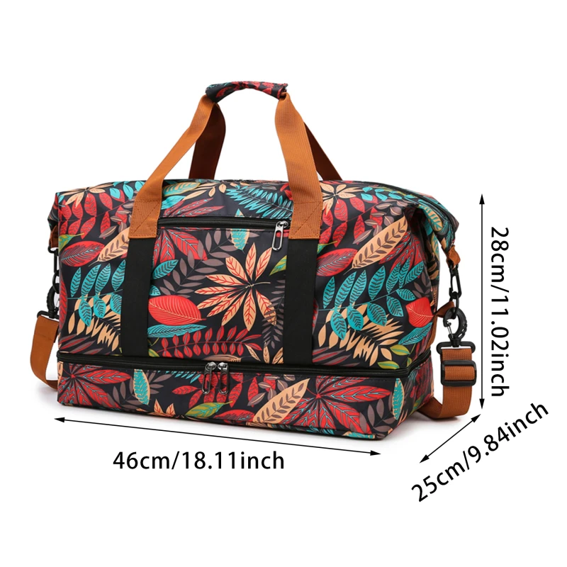 Travel Gym Bag Luggage Portable Fitness Shoulder Crossbody Handbags For Women Men  Outdoor Duffel Carry On Weekender Yoga Bag 6