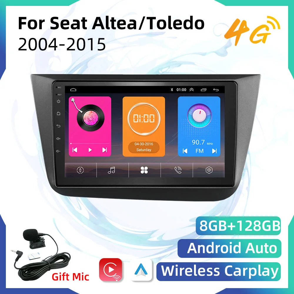 feedback Zuidelijk Inschrijven 2 Din Android Autoradio Voor Seat Altea 2004 2015 Toledo 2004 2009 9 "Scherm  Gps Navigatie multimedia Stereo Head Unit Autoradio|Auto Multimedia speler|  - AliExpress