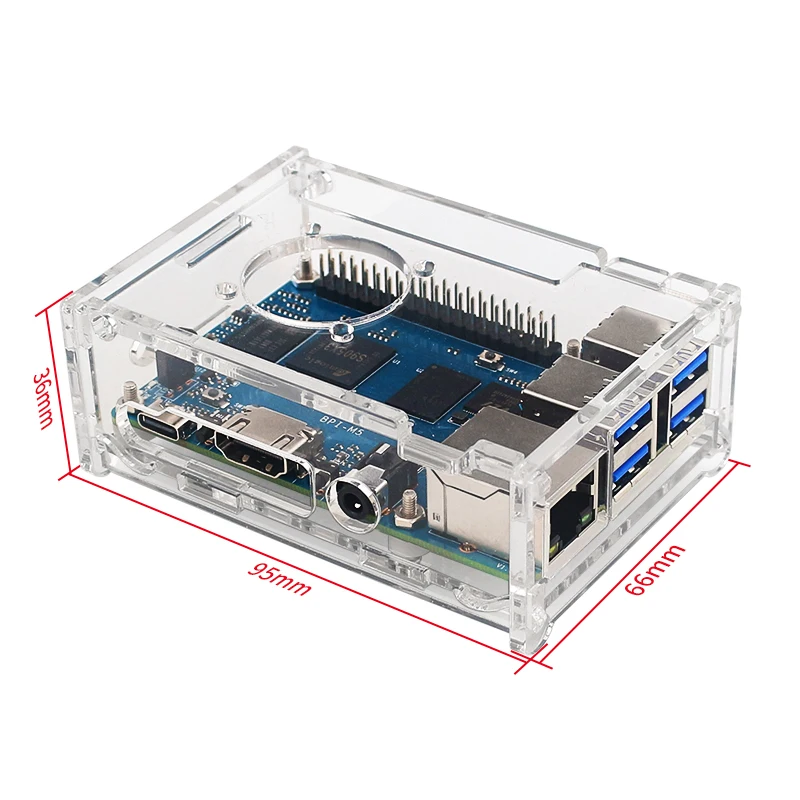 ٳ  BPI M5  ̱  ǻ, Amlogic S905X3 Ĩ , 4GB RAM, 16GB eMMC, 4 USB 3.0 Ʈ