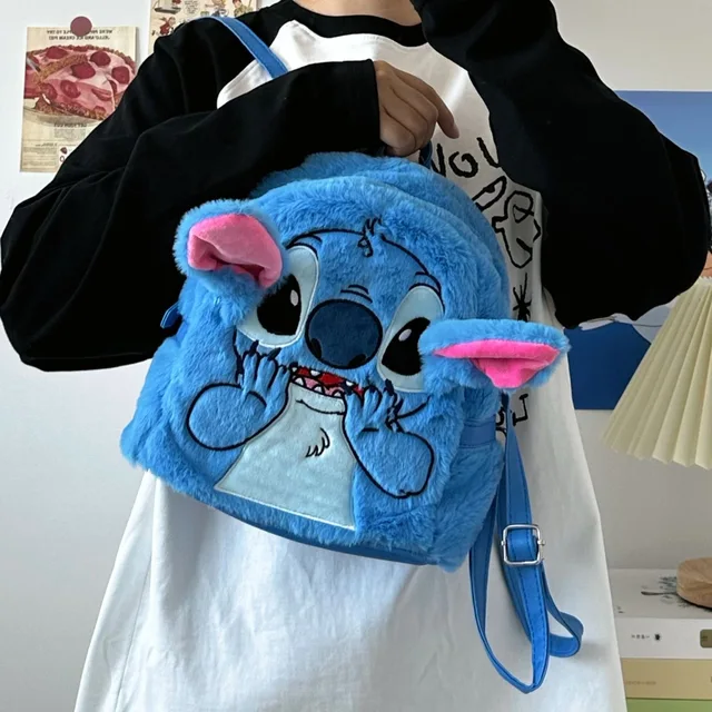Disney-Mini mochila de dibujos animados para niños, bolso de hombro para niñas y niños, lindo, Stitch, nuevo - Imagen 3