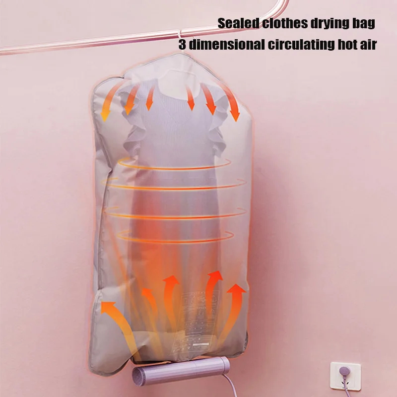 3in1 Multifunctional Quilt Shoes Clothes Dryer Folding Timed Portable Travel Clothes Drying Machine For Travel Dorm Humidity