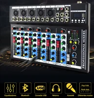 Portable Mixing Console 7 Channels Soundcard USB Play Record Computer Playback Mini Audio Mixer Broadcast Podcast VDA107L 5