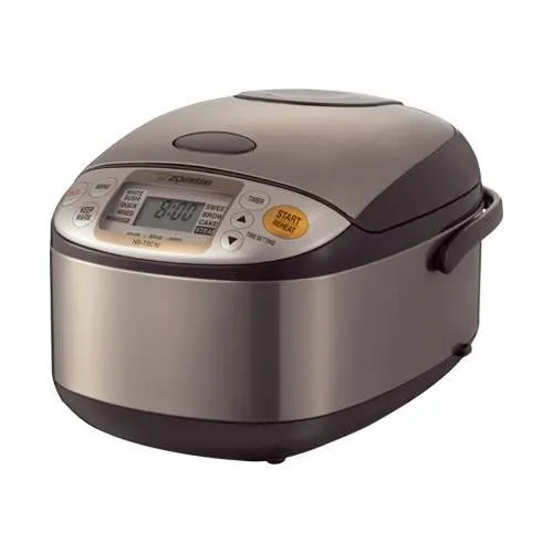 

HAOYUNMA Micom 5.5-Cup Rice Cooker and Warmer - Stainless Brown