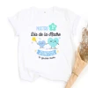 Our First Mother's Day Family Matching Outfit Pattern Print Family Set Short Sleeve Crew Neck Outfits Mothers Day Best Gift 5