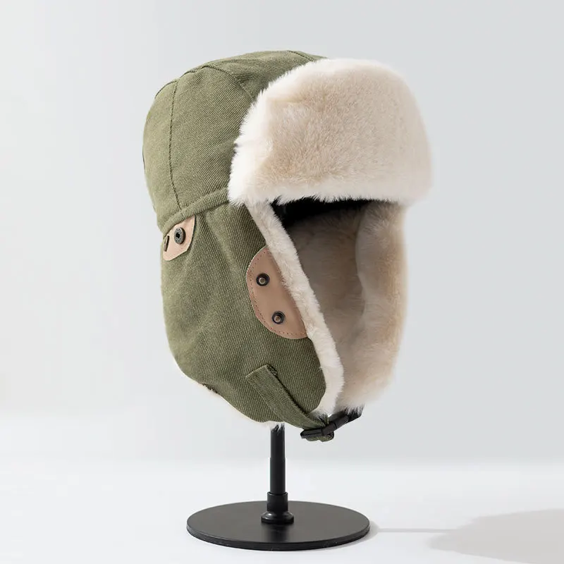 Doitbest Bomber Hats Earflap Russian Hat For Men Women Simple Winter Hat Windproof Cycling Skiing Winter Snow Hats winter hat earflap hat