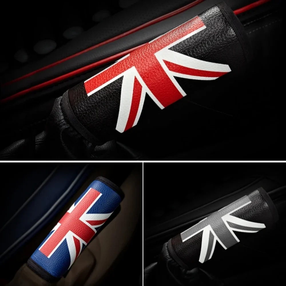 Leather Car Handbrake Grip Cover Anti Slip Protector Sleeve Auto Interior Accessories For BMW MINI Cooper Countryman R50 R53 R55 hand brake cover,car interior accessories