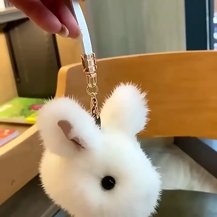 Llaveros Conejos Llavero De Conejo Suave Y Esponjoso - Adorno