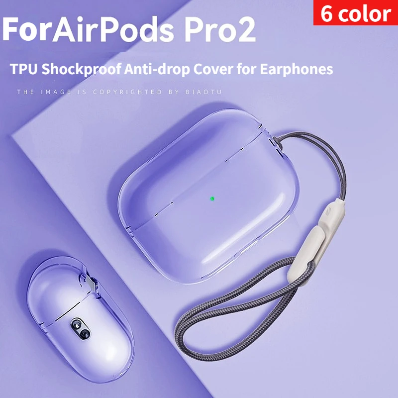 Najnowszy Przezroczysty Futerał Ochronny Funda Do Airpods Pro 2 Przezroczysty Miękkie Etui Tpu Do Słuchawek Airpods Pro 2. Generacji