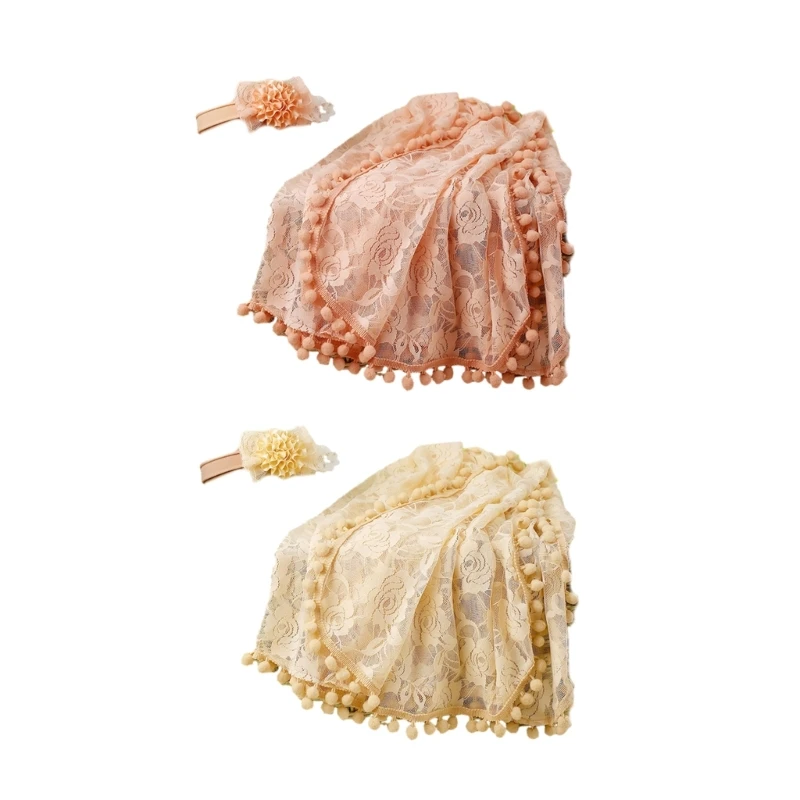 

Newborn Shower Party Decors Photo Background Posing Blanket Headband