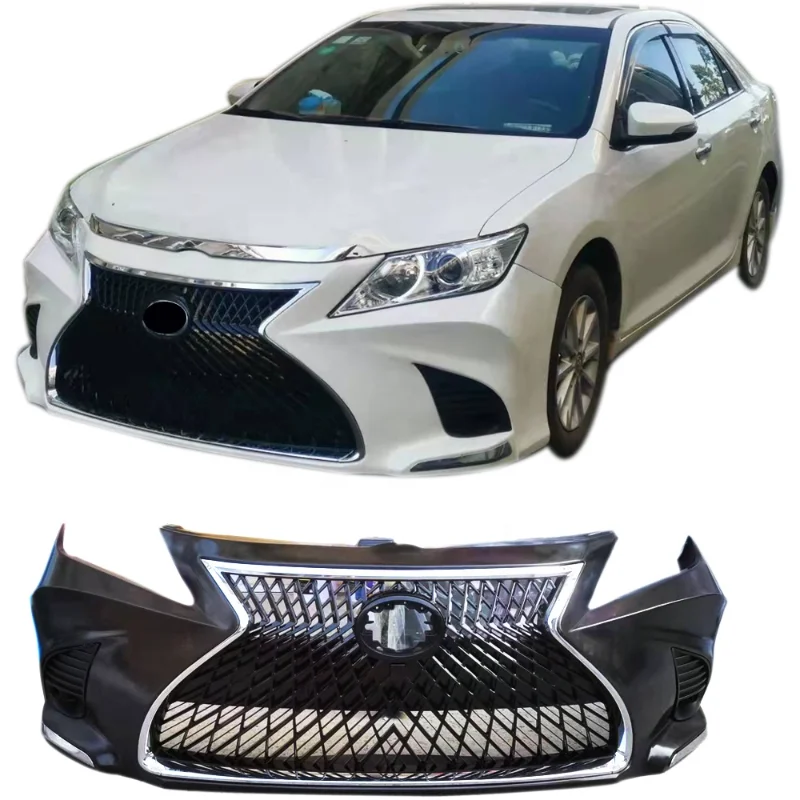 

Автомобильный бампер для 2012 2013 2014 Camry, модернизированный, стиль Lexus, автомобильный передний бампер для Camry, пластиковый материал