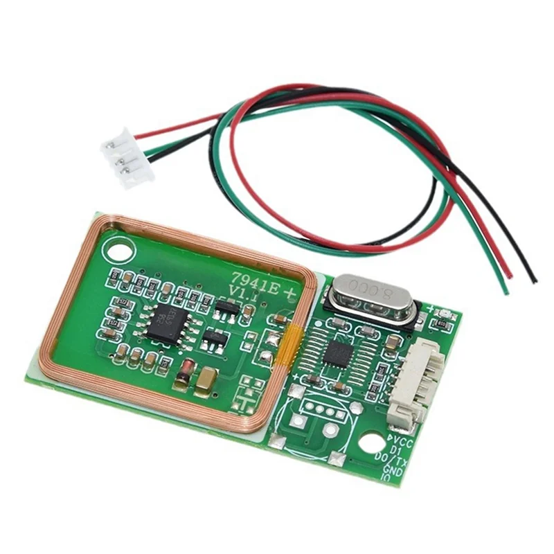 【BRILLIANT】RFID UART 리더 3핀 125Khz EM4100 8CM DC 5V 무선 모듈 카드 리더 IC 카드 PCB 안테나 센서 K