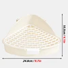 Rabbit Litter Pan Animal Potty Trainer Bunnies Corner Toilet Box for Ferret Hamster Dragon Cat Guinea Pig Dutch Pig Supplies 2