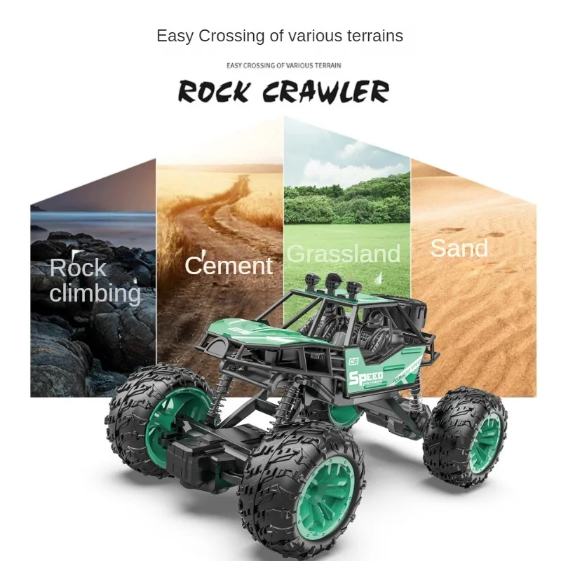 Nový výbušný 2.4G vysokorychlostní plný poměr four-channel off-road daleký ovládání auto kid's hraček výkonný energie horolezectví auto