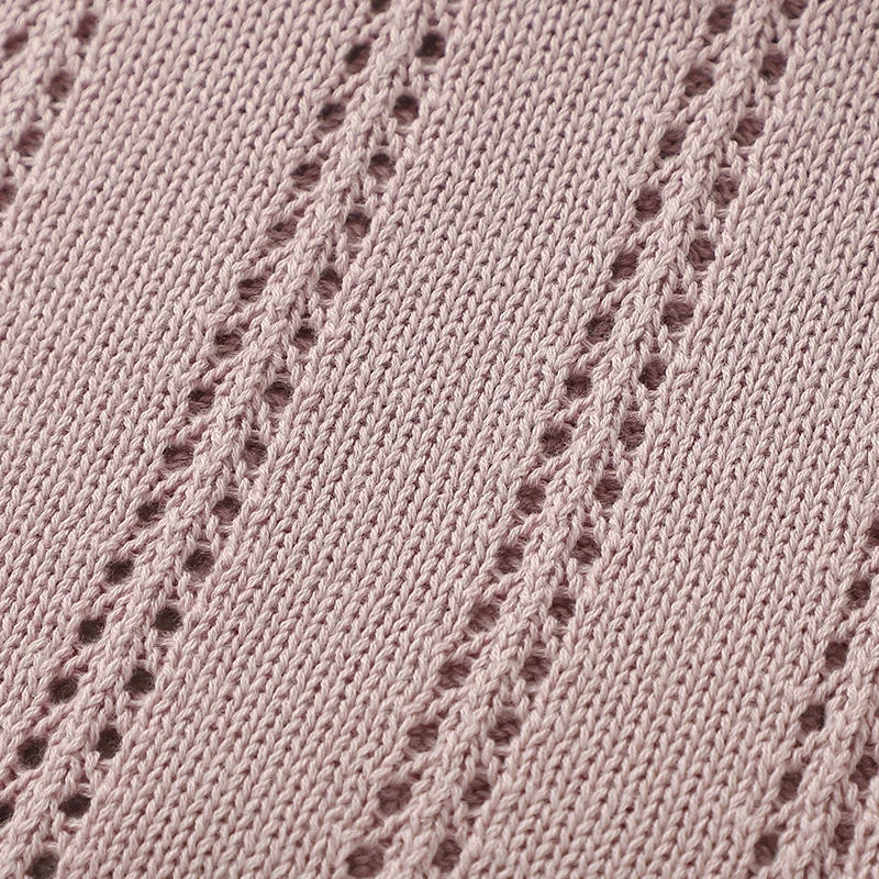 Vertical Stripes Solid Color Baby Cotton Blankets Plain Knitted Babies Boys Girls Muslin Swaddle Blanket For Newborn Infant 4