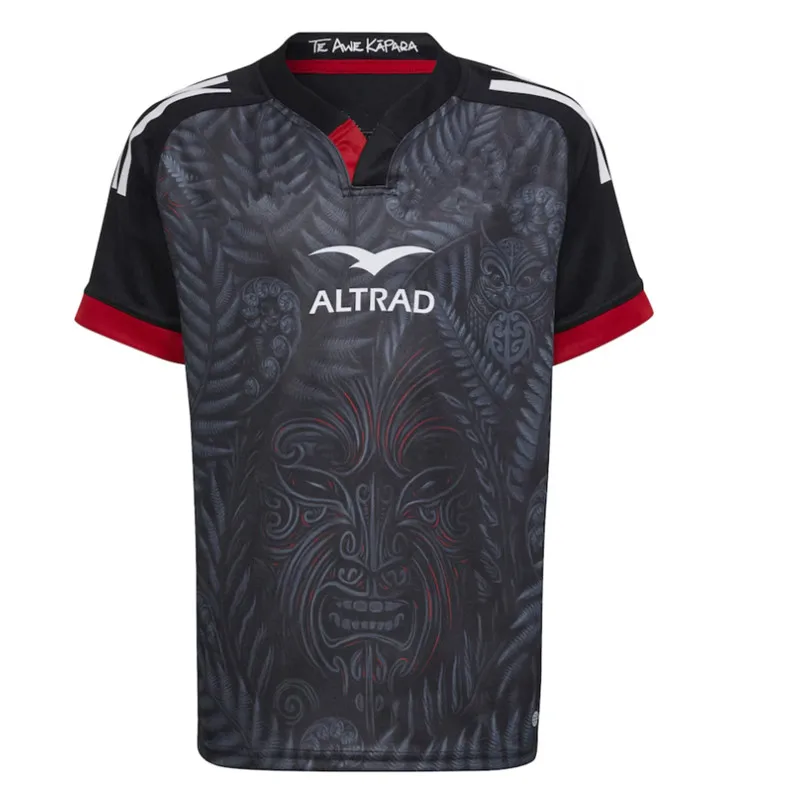 Camiseta de rugby local All Blacks de Nueva Zelanda 2022 Maori Talla: S-5XL (nombre y número personalizados impresos) Calidad superior