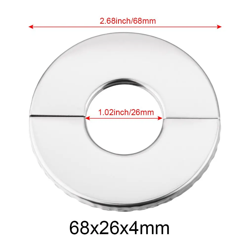 Cubierta Decorativa Para Tuberías De Grifo - Acero Inoxidable, 100x42 Mm, Para Ocultar Agujeros En Pared