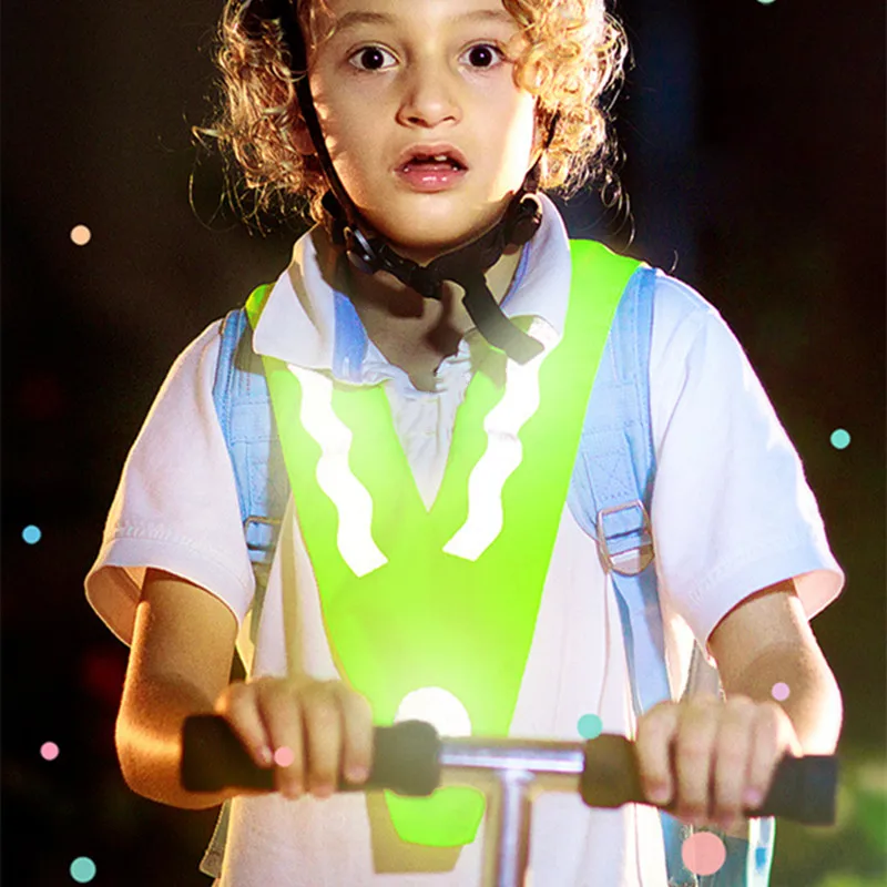 Safety Reflective Vest for Kids Children Security Protection Clothing High Visibility Reflector for Walker at Night