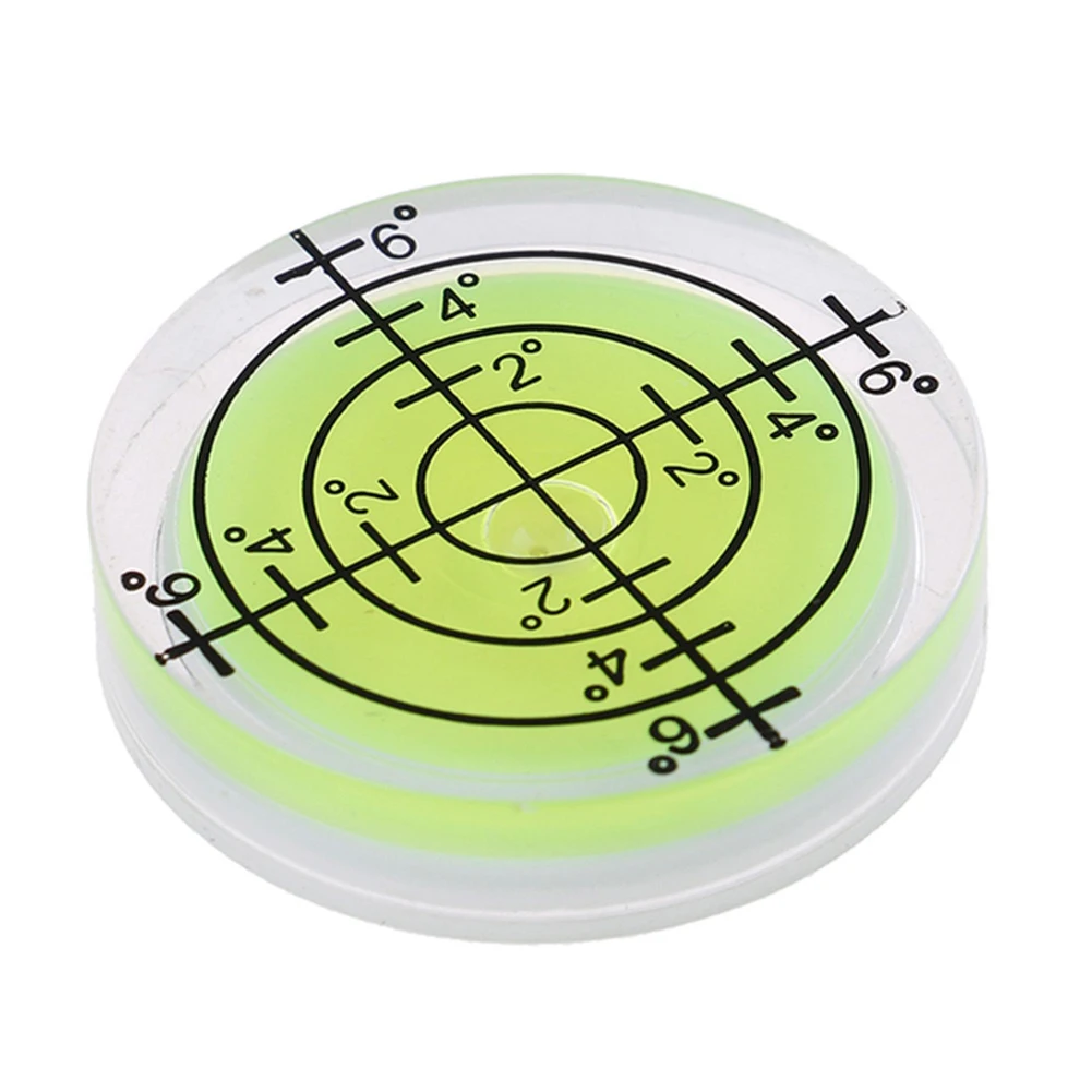 

Spirit Level Bubble Level 2Pcs 32mm Degree Mark Highly Translucent Measuring Meter Measuring Tool Round Circular