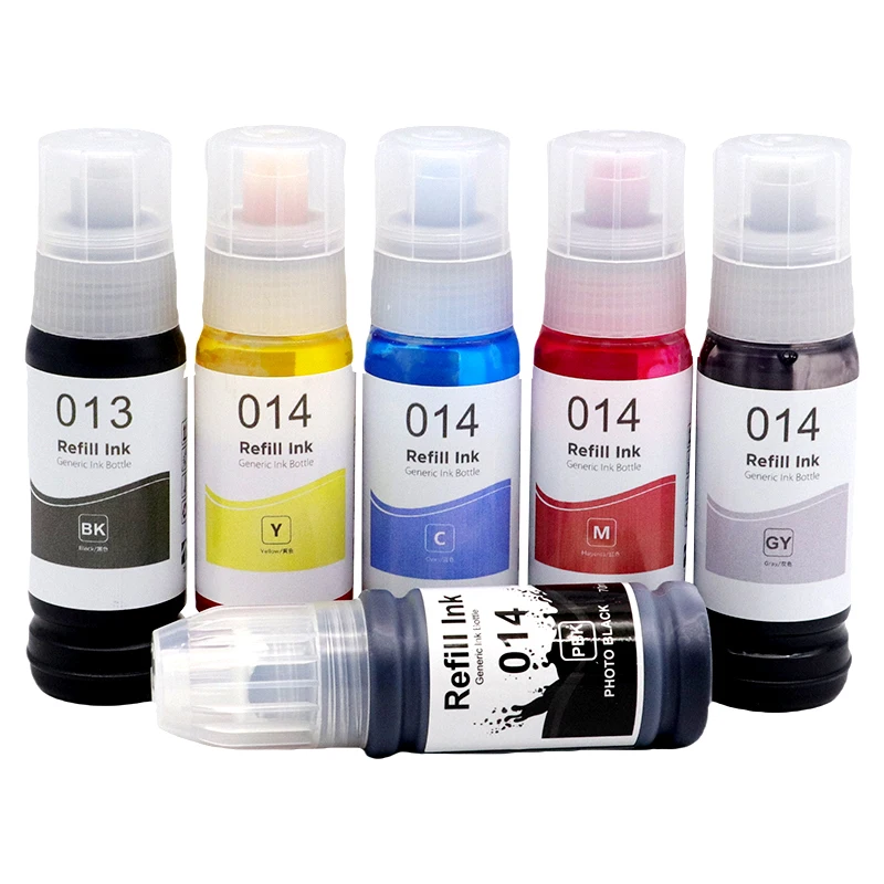 Vibrant 6-Color Dye Ink Set - 70ml