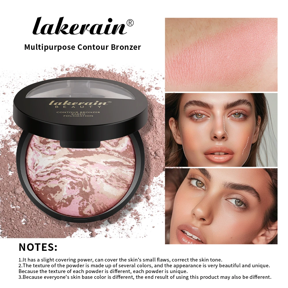 Baked Powder Palette Color Correcting Powder Foundation Balance & Brighten Coverage Semi Matte Natural Finish 1Piece 9g 3