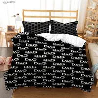 Fashion Casal All Season Luxury Duvet Cover Comforter Bedding Sets Soft Quilt Cover and Pillowcases Boy Single/Double/Queen/King 3