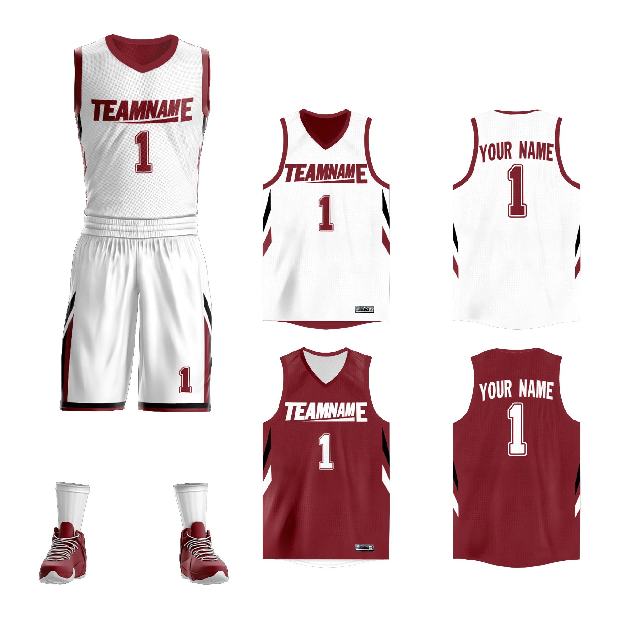 Buy Custom Reversible Basketball Uniforms Online