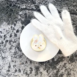 Kawaii Cartoon Rabbit Magnetic Stand Phone Case with Shake Holder - Cute Protective Cover - iPhone 14 (NR957 - 1 - only stand)