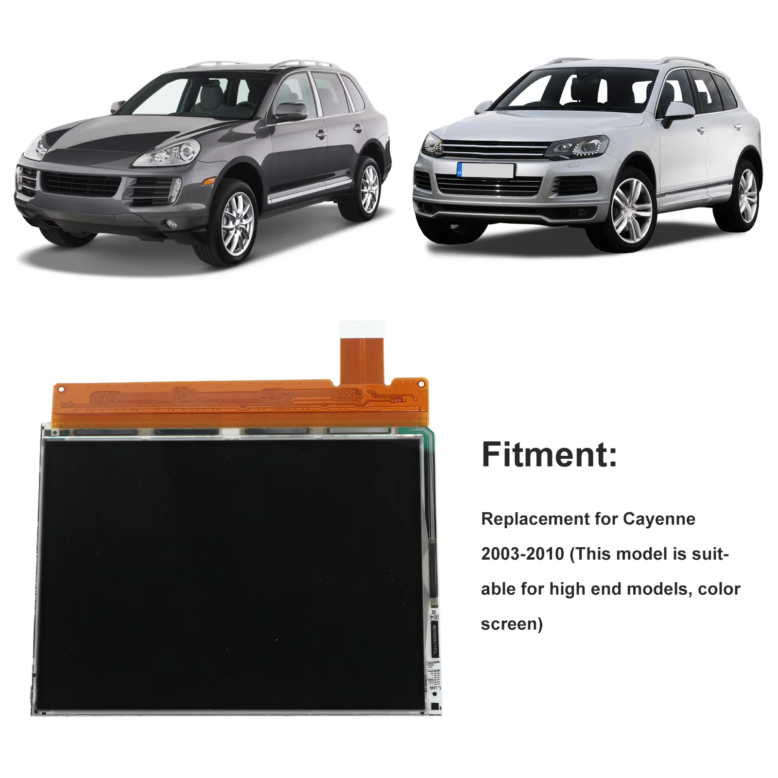 5in Instrument Cluster LCD Display Glass Scratch Center Screen Replacement for 2003-2010