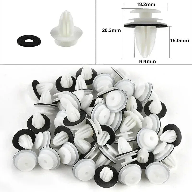 Car Door Panel Clips 20-100PCS - Bumper Dashboard Fender Retainer Rivet Fasteners for Auto Interior Repair & Replacement