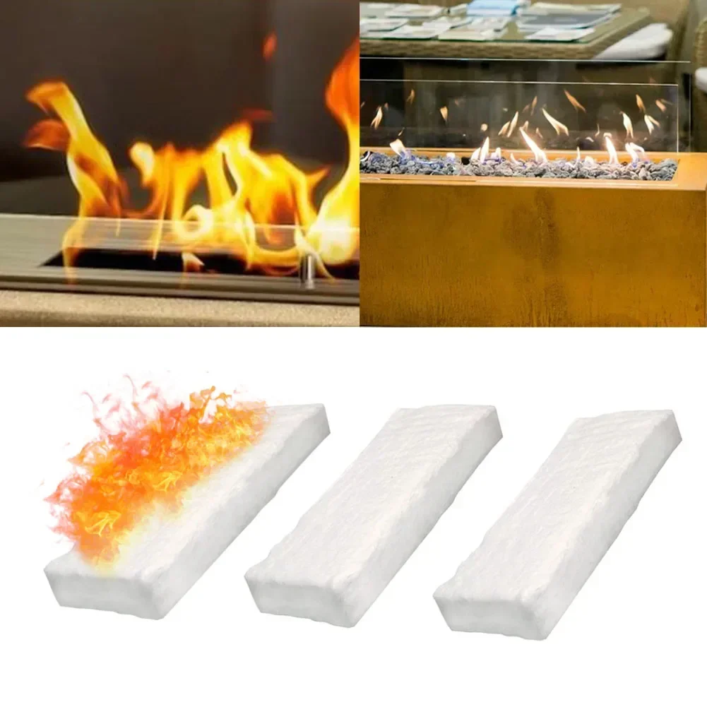 3Pcs Bioethanol Sponge Ceramic Sponge Fireplace Accessories Indoor Ethanol Fireplace Bioethanol Burners Ceramic Wool