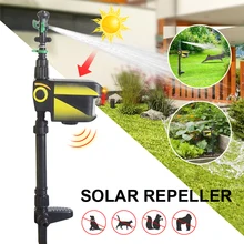 

Sprinkler Solar Bird Repeller Water Deterrent Sprinkler Driver Dog/Cat Driver Garden Orchard Bird Repeller Infrared Sensor Drive
