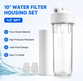 Un set di filtri da 10 pollici, sistema di filtrazione dell'acqua per tutta la casa, purificatore pre-filtro, adatto per depuratori d'acqua da cucina