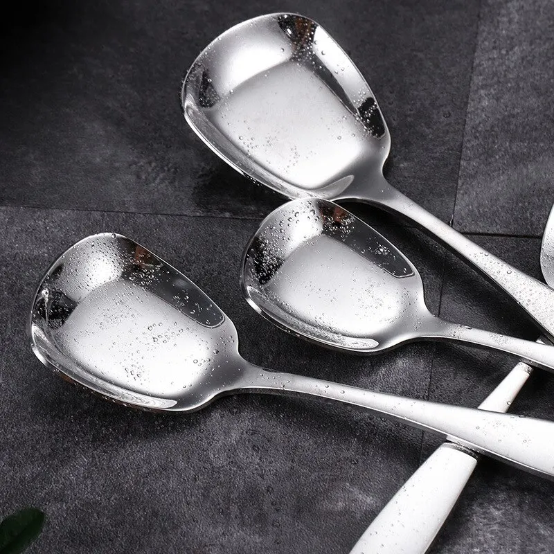 Stainless Steel Spoon 5pcs 304 Stainless Steel Spoon Soup Spoons Coffee Spoon Dessert Kitchen Utensils