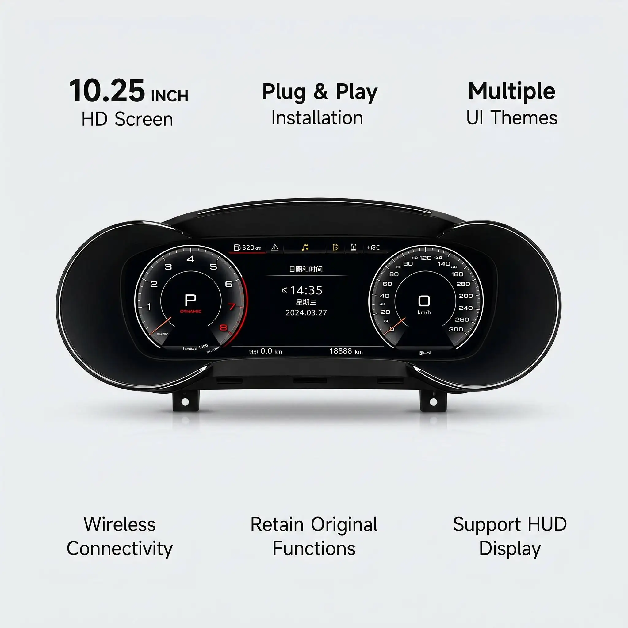 Panel de Instrumentos Digital, Pantalla LCD Inteligente para el Tablero de Mandos, Pantalla LCD para el Grupo de Instrumentos del Automóvil, Actualización del Grupo de Instrumentos para Audi A3 8V 5