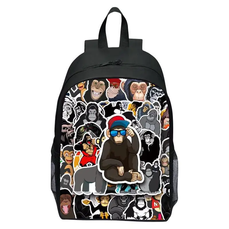 16 inch children's backpack printed game Gorilla tag elementary school backpack boys and girls backpack 2