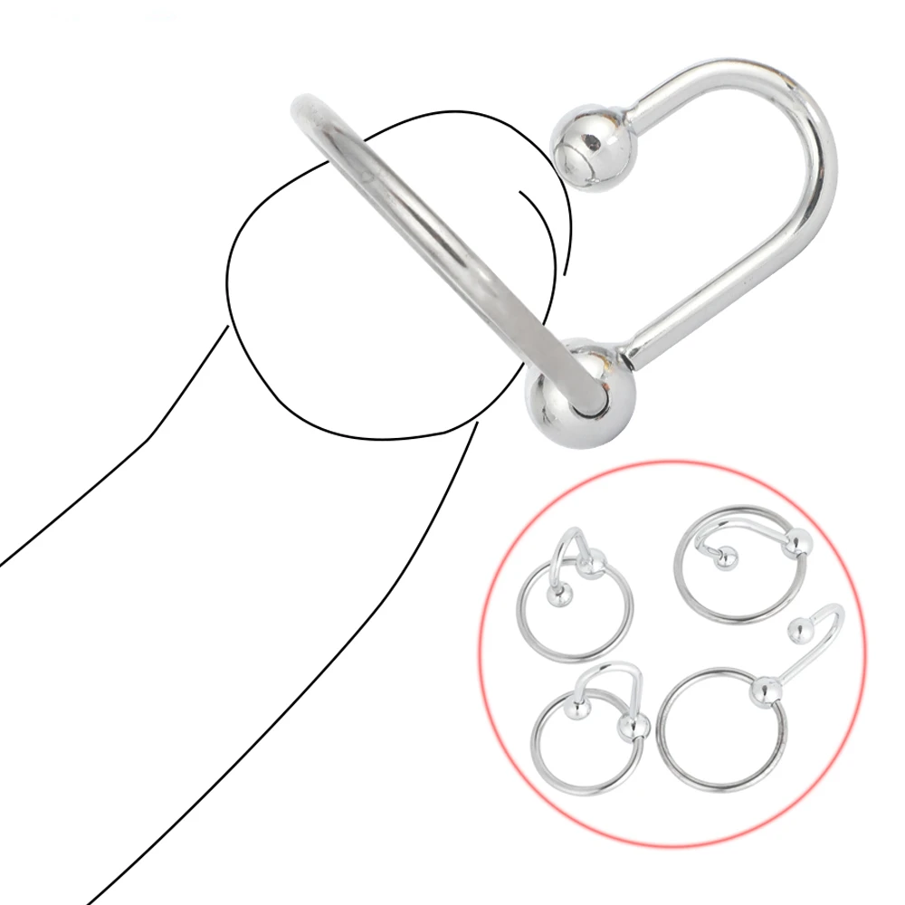 Edelstahl Penis Erektion Ring Cock Ringe Penis Erweiterung Stimulierung Bahre Verzögerung Ejakulation Bdsm Sex Spielzeug Für Mann
