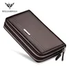 WILLIAMPOLO Luxury Brand Men Clutch Bag Large Capacity Men Wallets Cell Phone Pocket High Quality Multifunction Wallet For Men 4