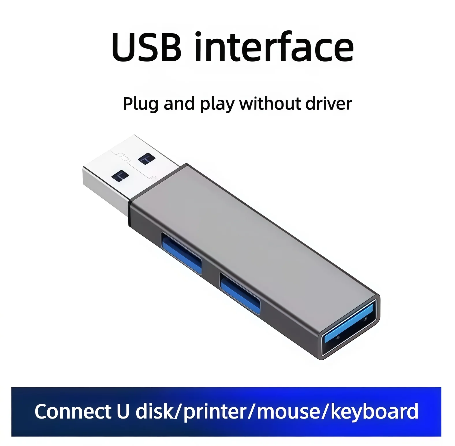 5-Pack USB Adapter & Hub Splitter Expander Set
