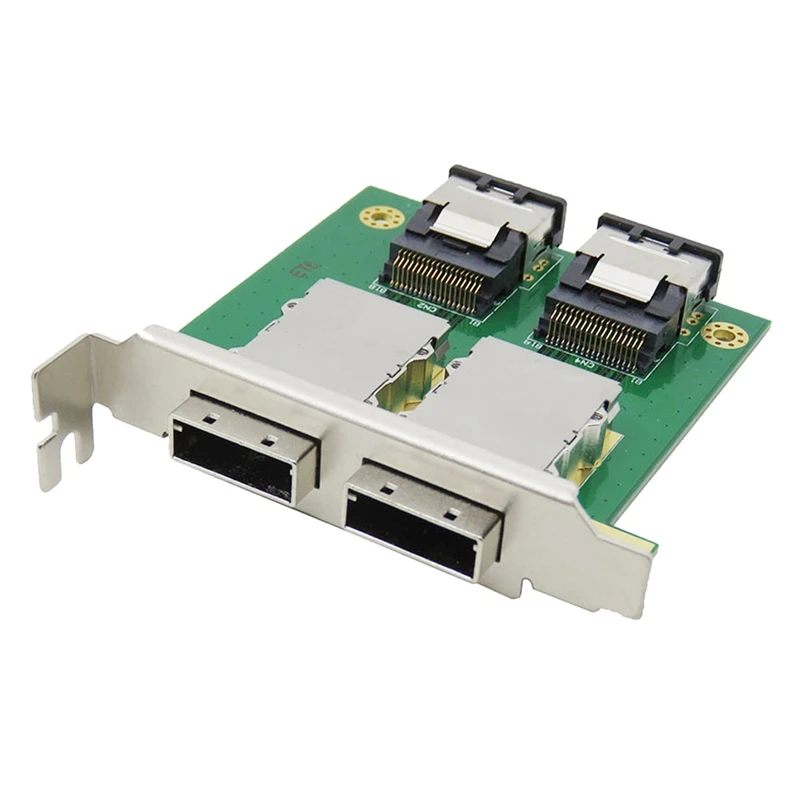 

Dual Ports Mini SAS Internal SFF-8087 To External HD SFF-8088 Sas26p PCI SAS Adapter Card Replacement Spare Parts
