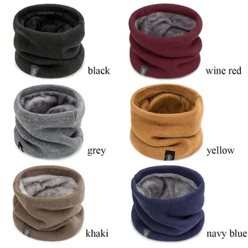 Fashion Soft Knitted Neck Warmer Sport Scarf Women Men Face Cover Winter Skating Running Warm Scarves Thick Cold-proof Collar 4