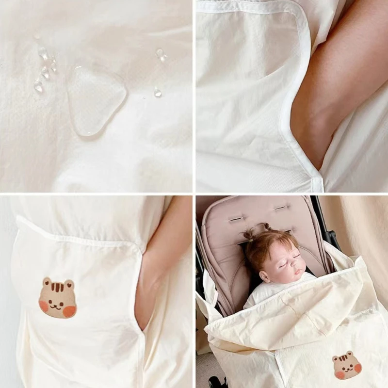 Waterproof Baby Hip Seats Carriers cotton muslin blanket,cotton blanket,swaddle blanket,cotton swaddle,cotton gauze blanket with Animal Pattern Designings Soft & Comfortable Infant Blanket for Strollers