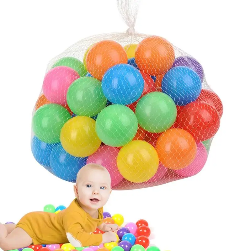 50pcs Outdoor Sport Ball Colorful Soft Water Pool Ocean Wave Ball Baby Children Funny Toys Eco-Friendly Stress Air Ball Reusable water bouncing ball bounce water surf ball water skimming jumper ball ocean pool beach sports toys fidget stress relief ball