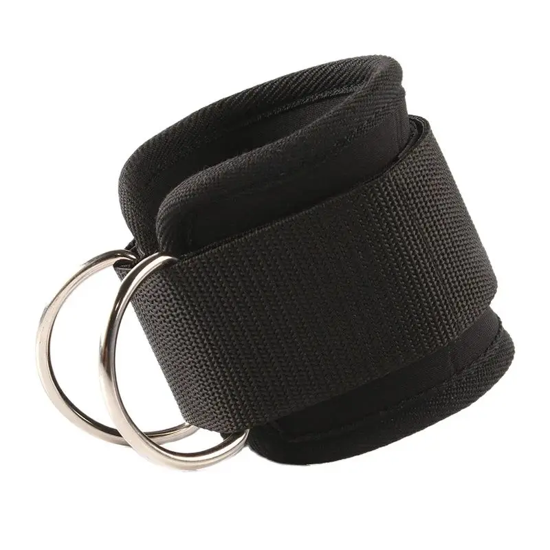 Adjustable Double D-Ring Foot Support Straps,Fitness Ankle Straps,Gym Glutes,Legs Strength Workout with Buckle,Sports Feet Guard