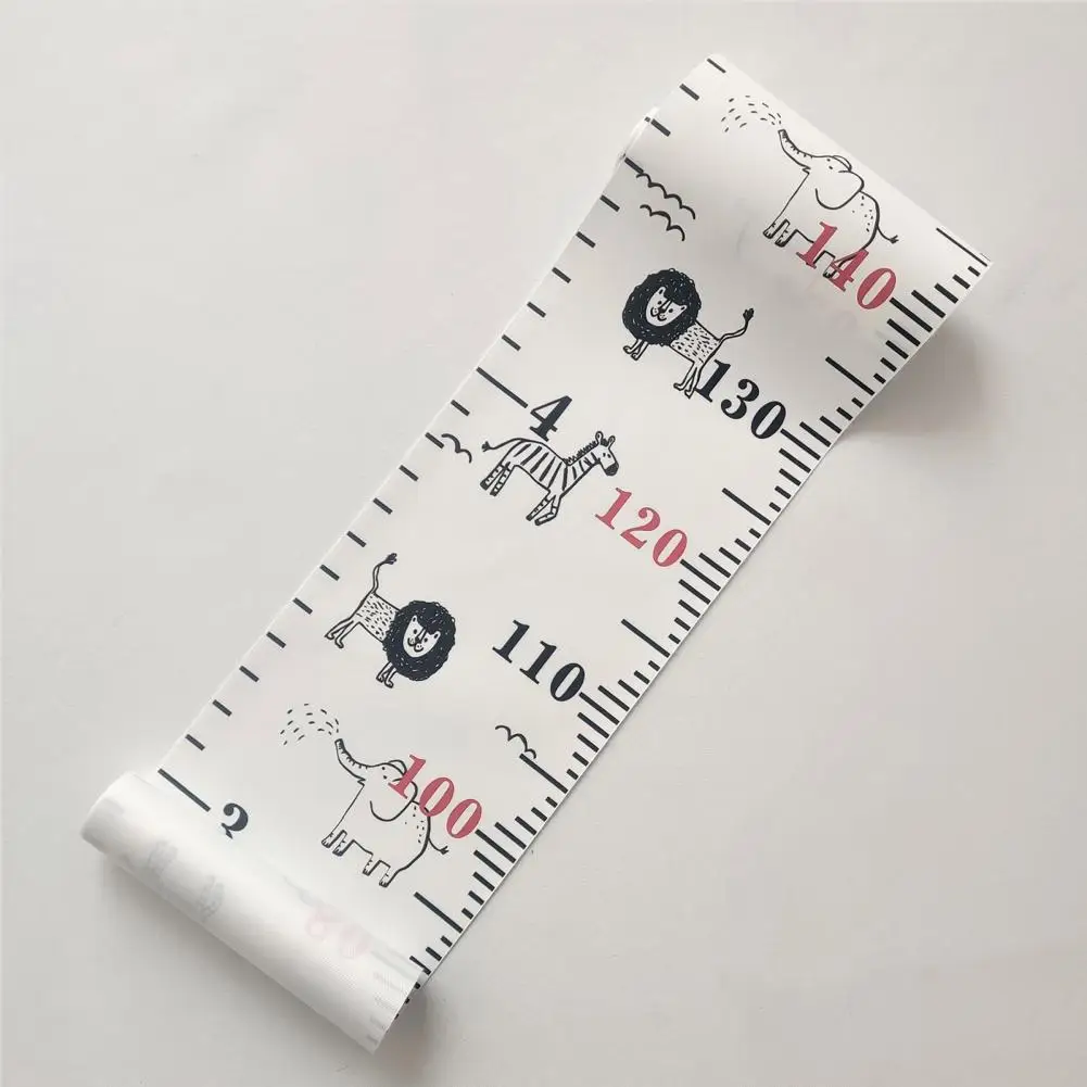 Colorful Height Chart for Children Kids Growth Chart Children's Growth Wall Hanging with Cartoon for Boys Bedroom