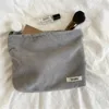 Corduroy Cosmetic Bag Large Capacity Women's Zipper Cosmetic Bag Hand Bag Wallet Travel Girl Cosmetic Storage Bag 2