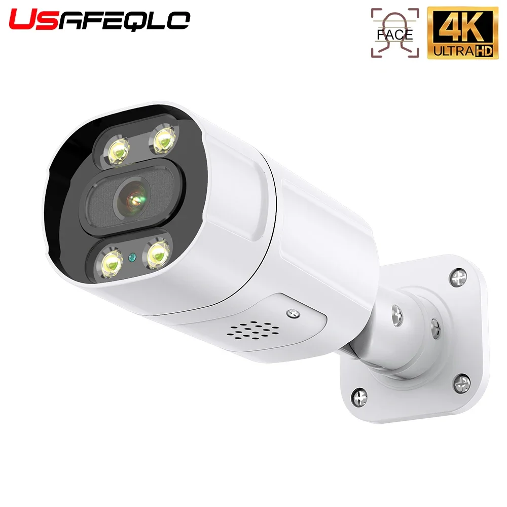 

8MP 4K IP Metal Bullet Camera Baby Monitor Color Night Vision CCTV Dual Light Source Smart AI Motion Detection Security Camera