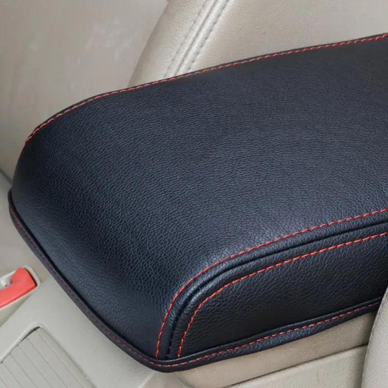 

Black Protective Leather Car Armrest Box Protect Cover Car Central Armrest Box Cover Accessories For 20152018