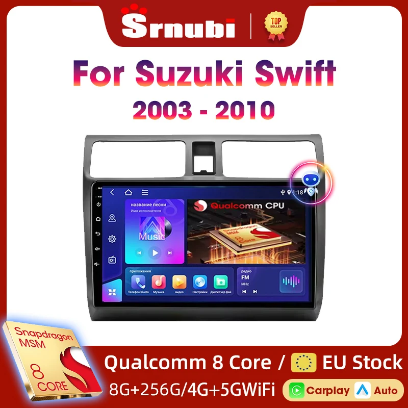 2din Android Autoradio für Suzuki Swift 2003–2006 2007 2008 2009 2010 Multimedia-Player Carplay Stereo GPS DVD Head Unit