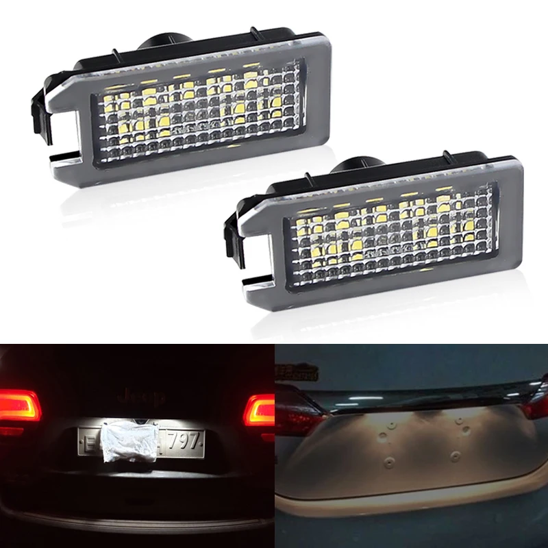 For Fiat 500 Jeep Grand Cherokee Compass Patriot Maserati Levante 20132020 Led License Plate